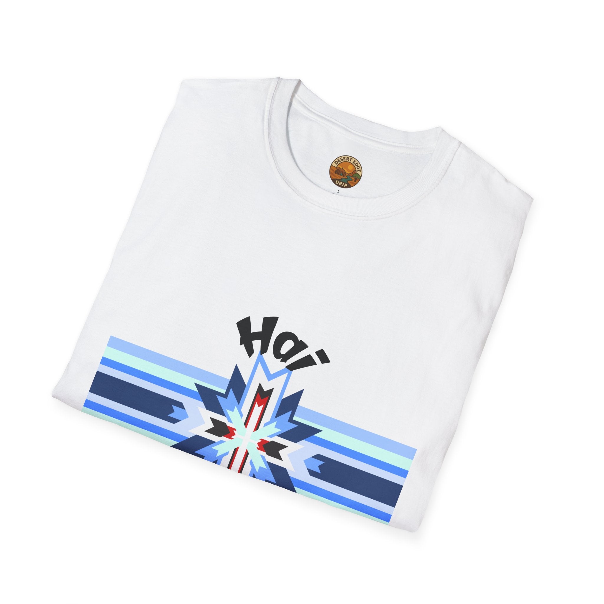 Hai Winter Graphic T-Shirt — Blue Native Star Design