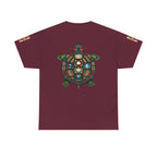 Turtle Graphic Tee — Colorful Tribal Turtle Shell Design