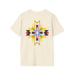 Native Star Graphic T-Shirt — "Shį́ Summer" Colorful Tribal Design