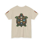 Turtle Graphic Tee — Colorful Tribal Turtle Shell Design