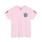 Turtle Graphic Tee — Colorful Tribal Turtle Shell Design
