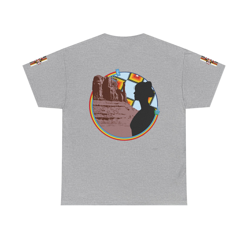 Monument Valley Desert Silhouette Tee — Retro Southwestern Sunset Graphic T-Shirt