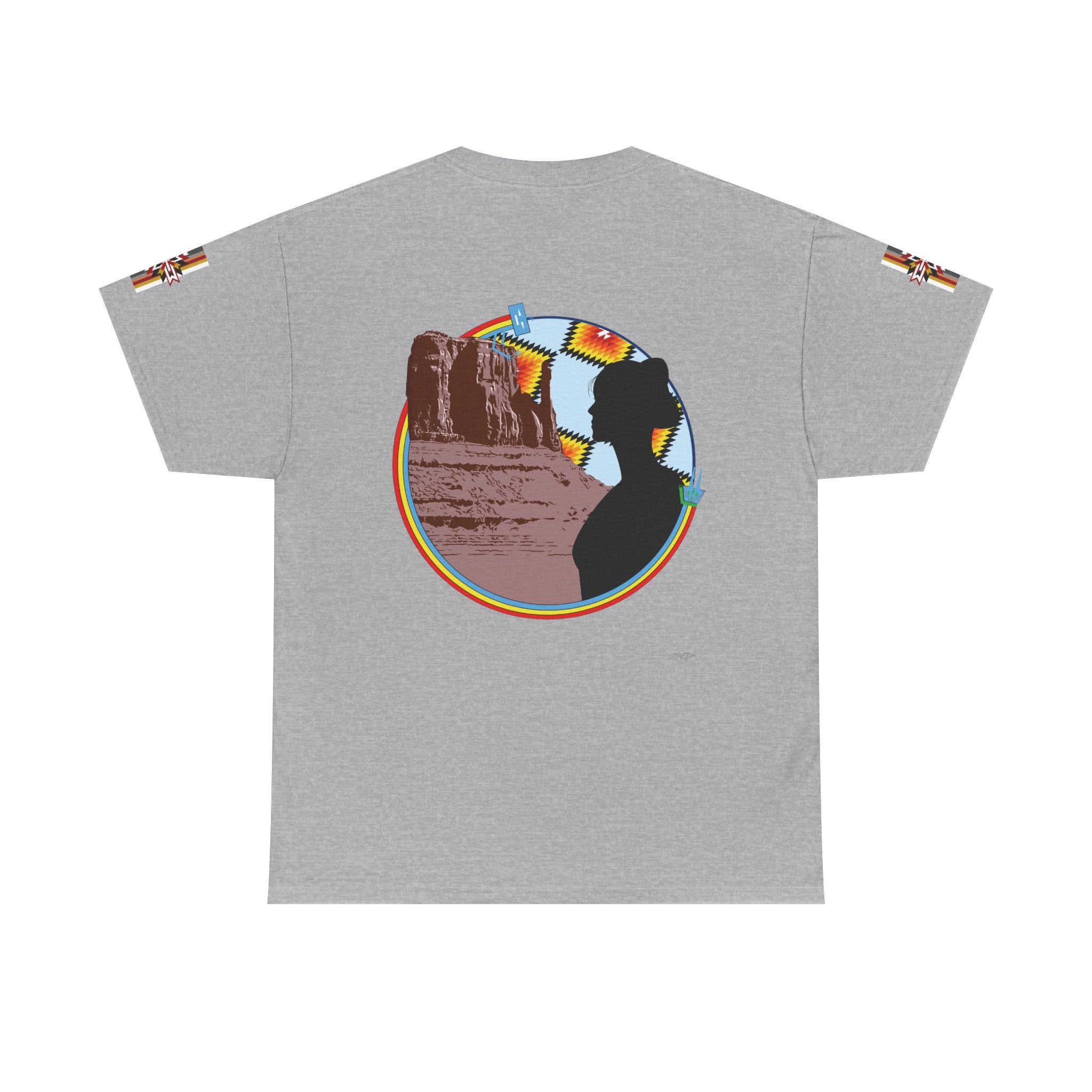 Monument Valley Desert Silhouette Tee — Retro Southwestern Sunset Graphic T-Shirt