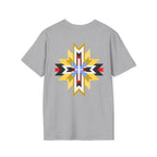 Native Star Graphic T-Shirt — "Shį́ Summer" Colorful Tribal Design