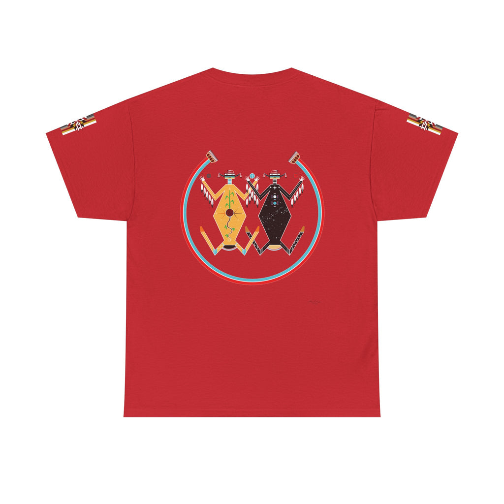 Native Rhythm Tee — Mother Earth & Father Sky Tribal Dance Graphic