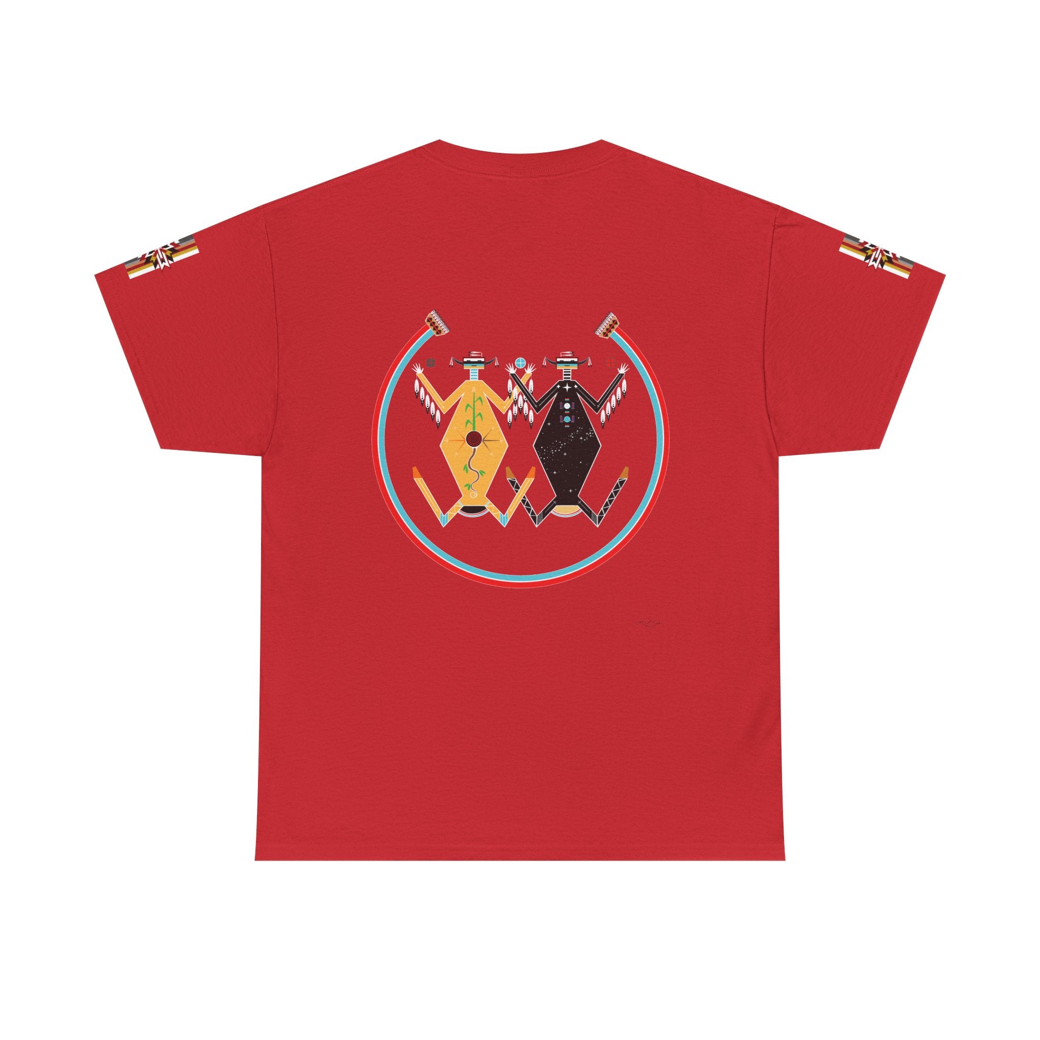 Native Rhythm Tee — Mother Earth & Father Sky Tribal Dance Graphic