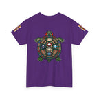 Turtle Graphic Tee — Colorful Tribal Turtle Shell Design