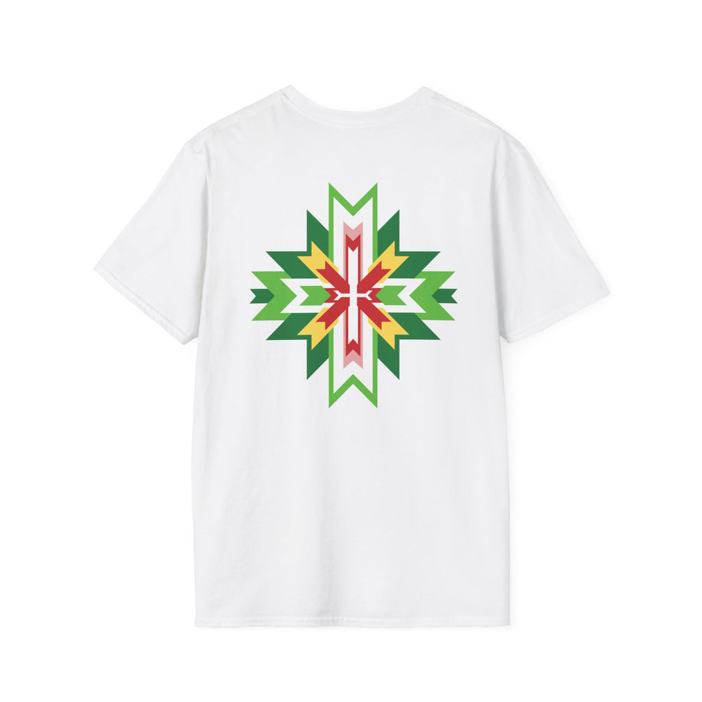 Native Star Graphic T-Shirt — "Daan Spring" Colorful Tribal Design