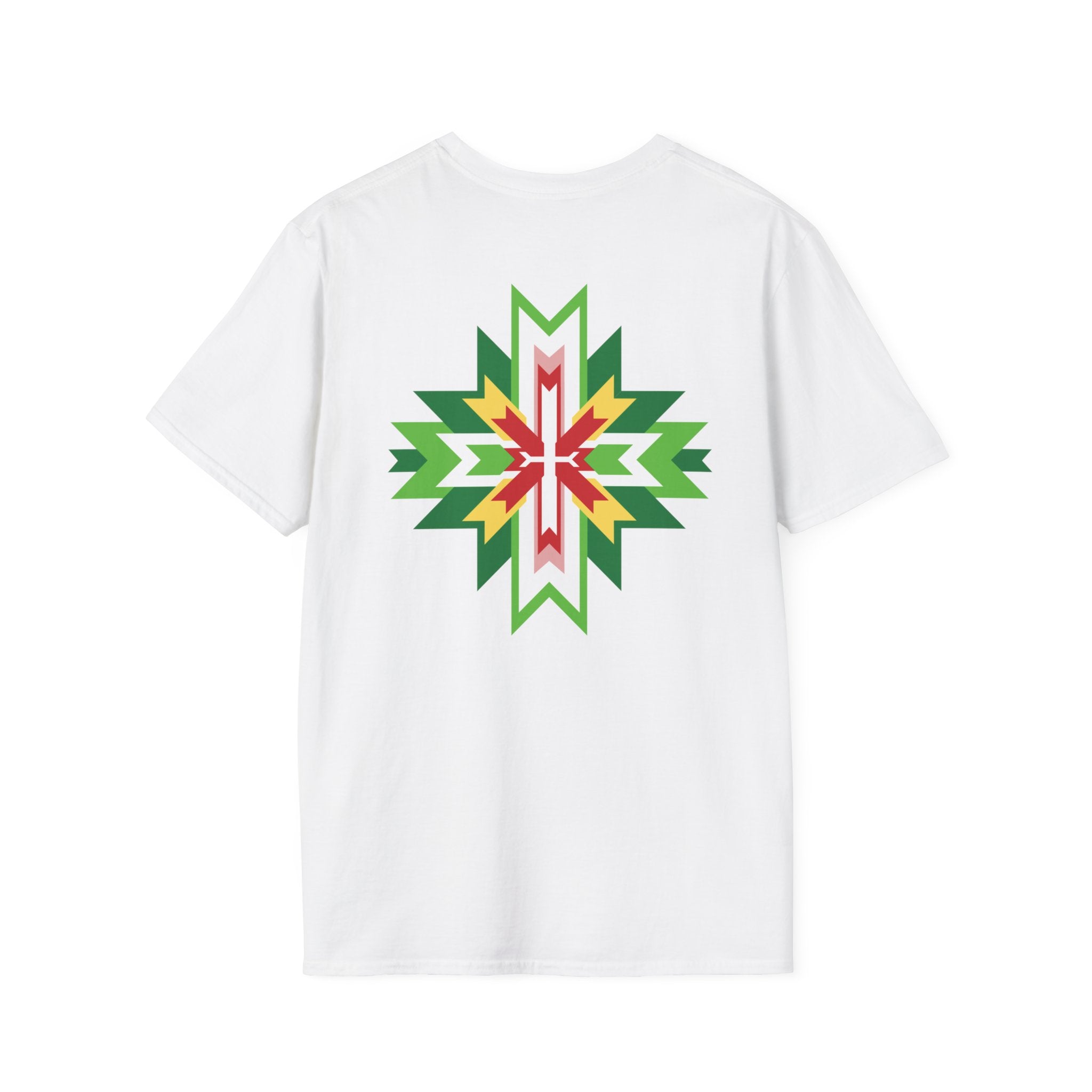 Native Star Graphic T-Shirt — "Daan Spring" Colorful Tribal Design