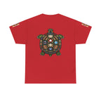 Turtle Graphic Tee — Colorful Tribal Turtle Shell Design