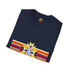 Native Star Graphic T-Shirt — "Shį́ Summer" Colorful Tribal Design