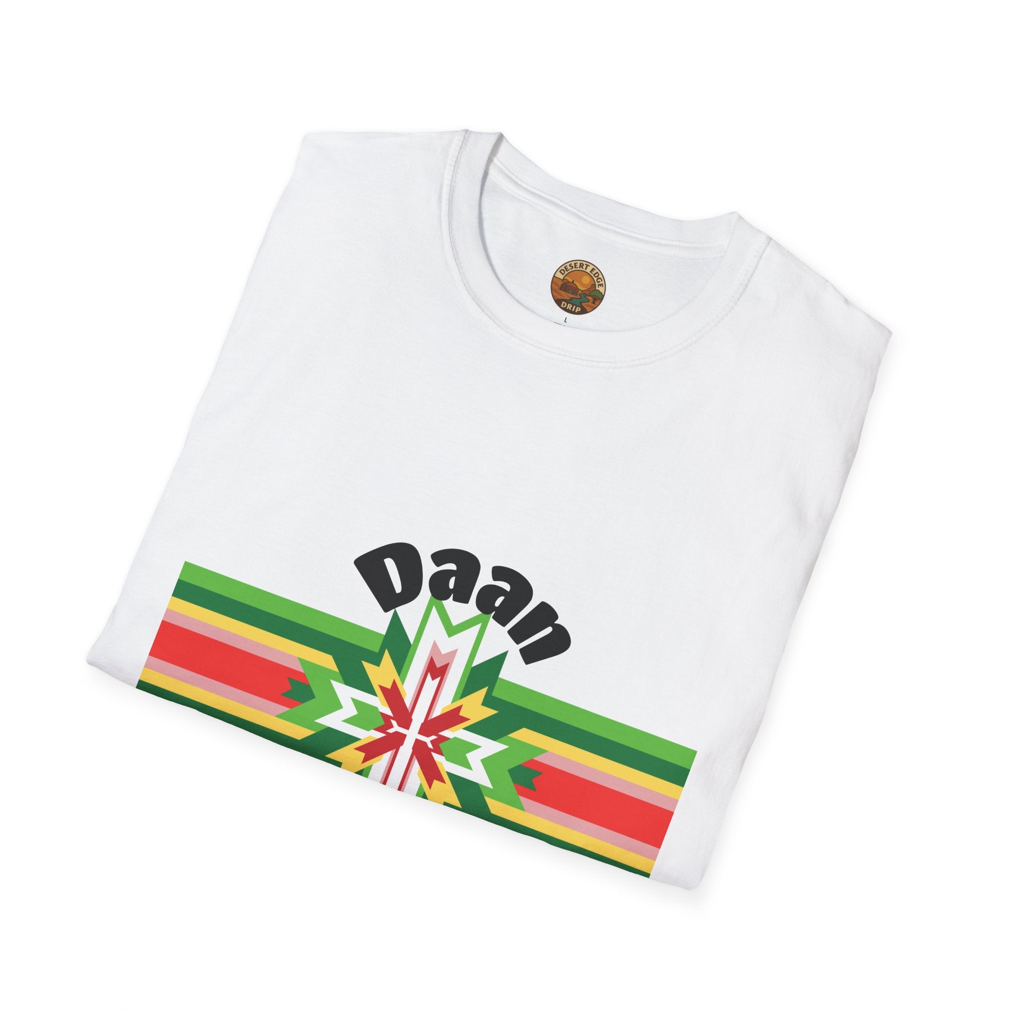 Native Star Graphic T-Shirt — "Daan Spring" Colorful Tribal Design