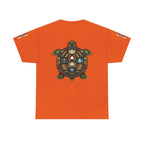 Turtle Graphic Tee — Colorful Tribal Turtle Shell Design