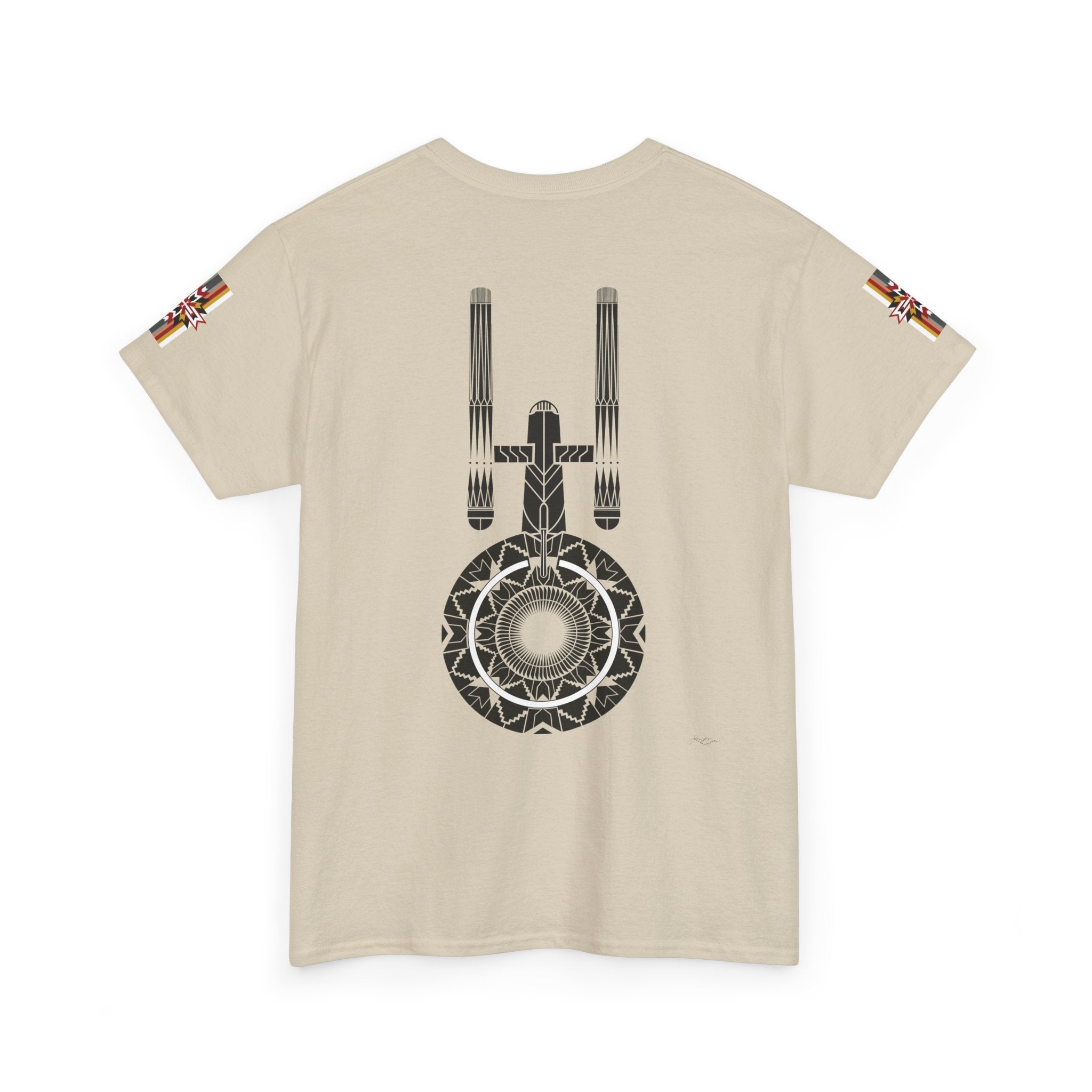 ST Starship Mandala Tee — Geometric Star Trek–Inspired Graphic T-Shirt