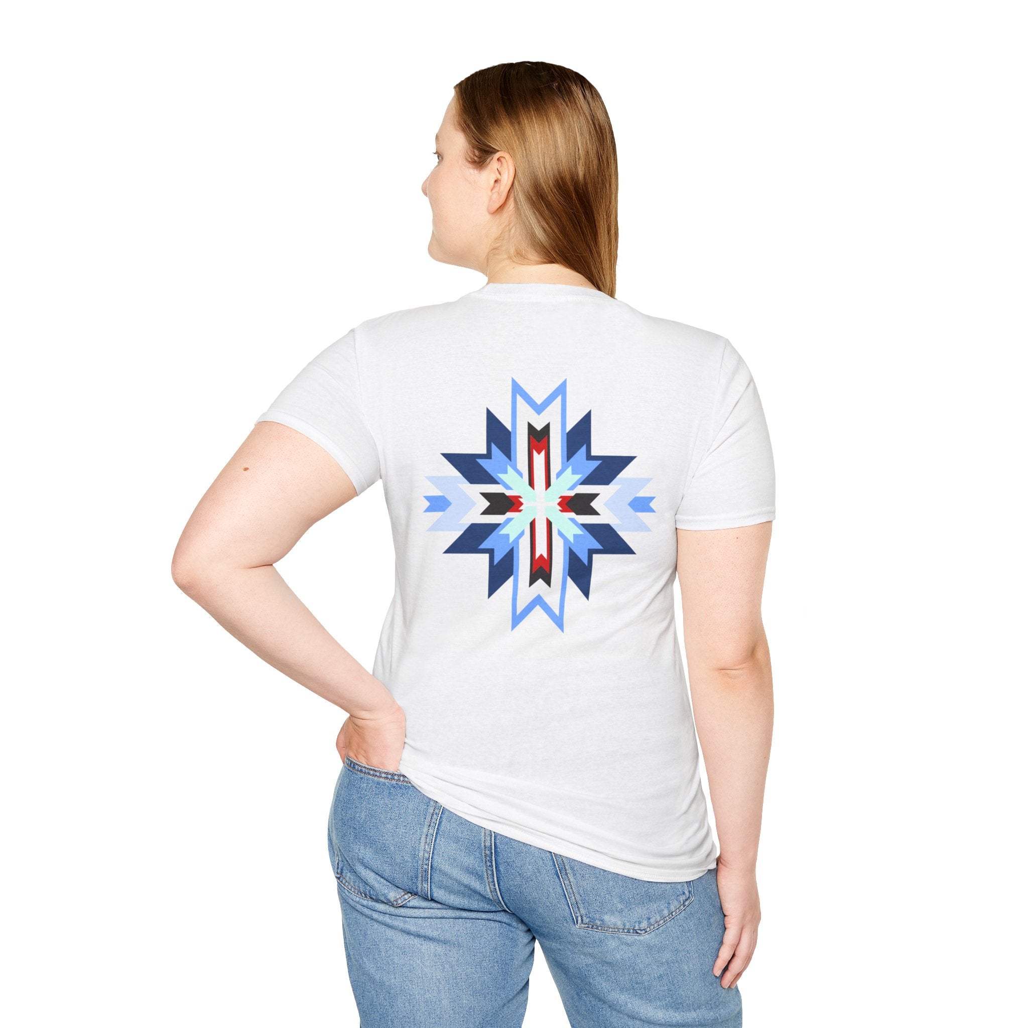 Hai Winter Graphic T-Shirt — Blue Native Star Design