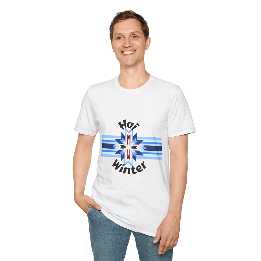 Hai Winter Graphic T-Shirt — Blue Native Star Design