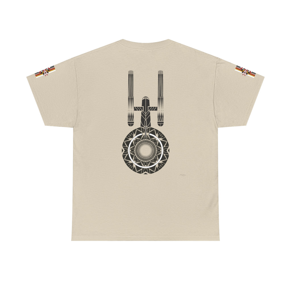 ST Starship Mandala Tee — Geometric Star Trek–Inspired Graphic T-Shirt