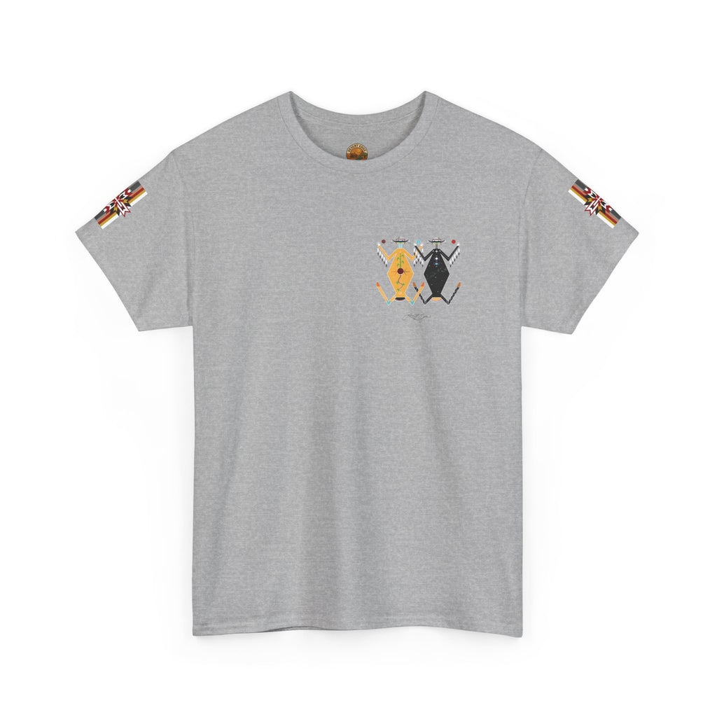 Native Rhythm Tee — Mother Earth & Father Sky Tribal Dance Graphic