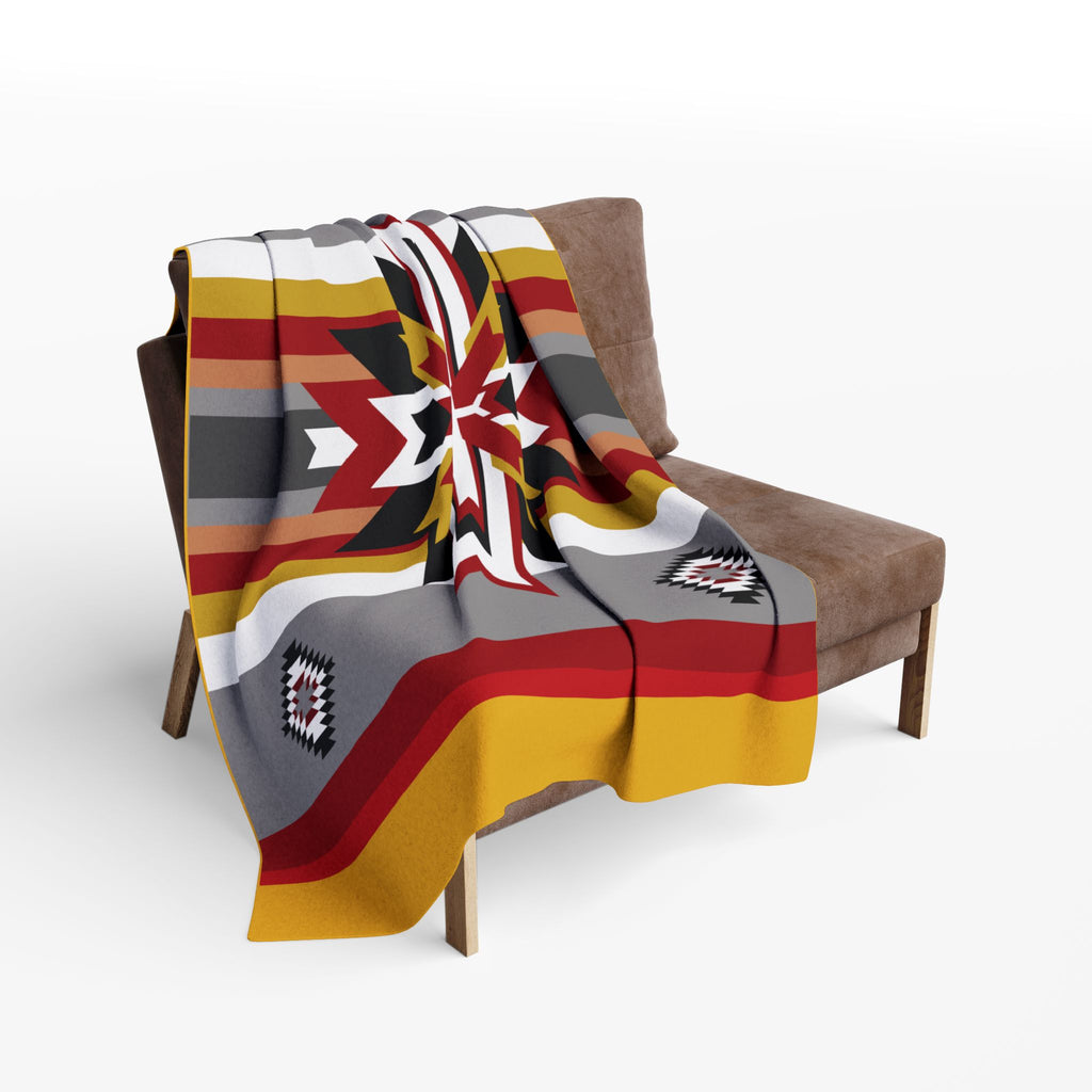 Native Star Fleece Blanket — Southwestern Geometric Throw