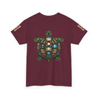 Turtle Graphic Tee — Colorful Tribal Turtle Shell Design