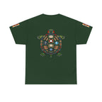 Turtle Graphic Tee — Colorful Tribal Turtle Shell Design