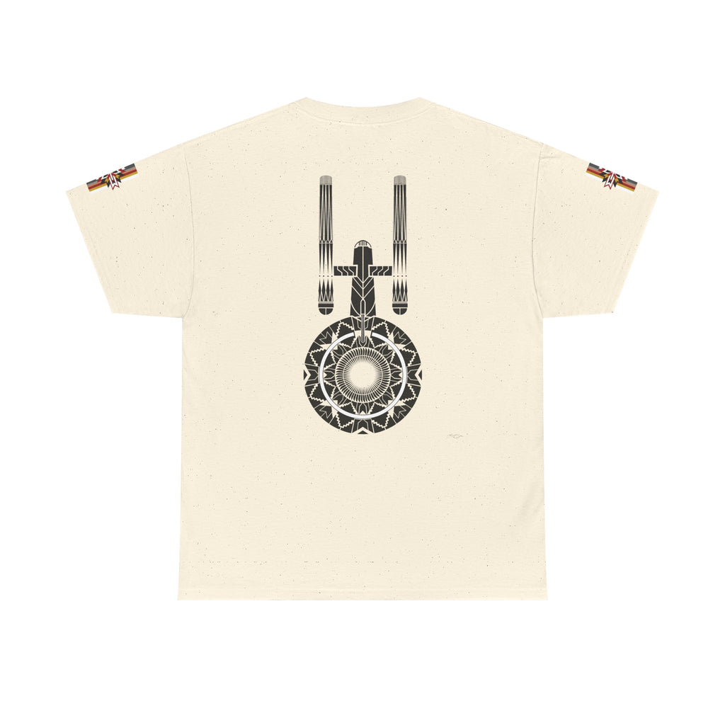 ST Starship Mandala Tee — Geometric Star Trek–Inspired Graphic T-Shirt