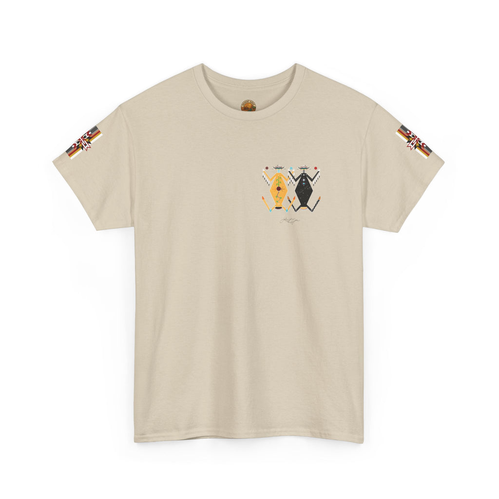 Native Rhythm Tee — Mother Earth & Father Sky Tribal Dance Graphic