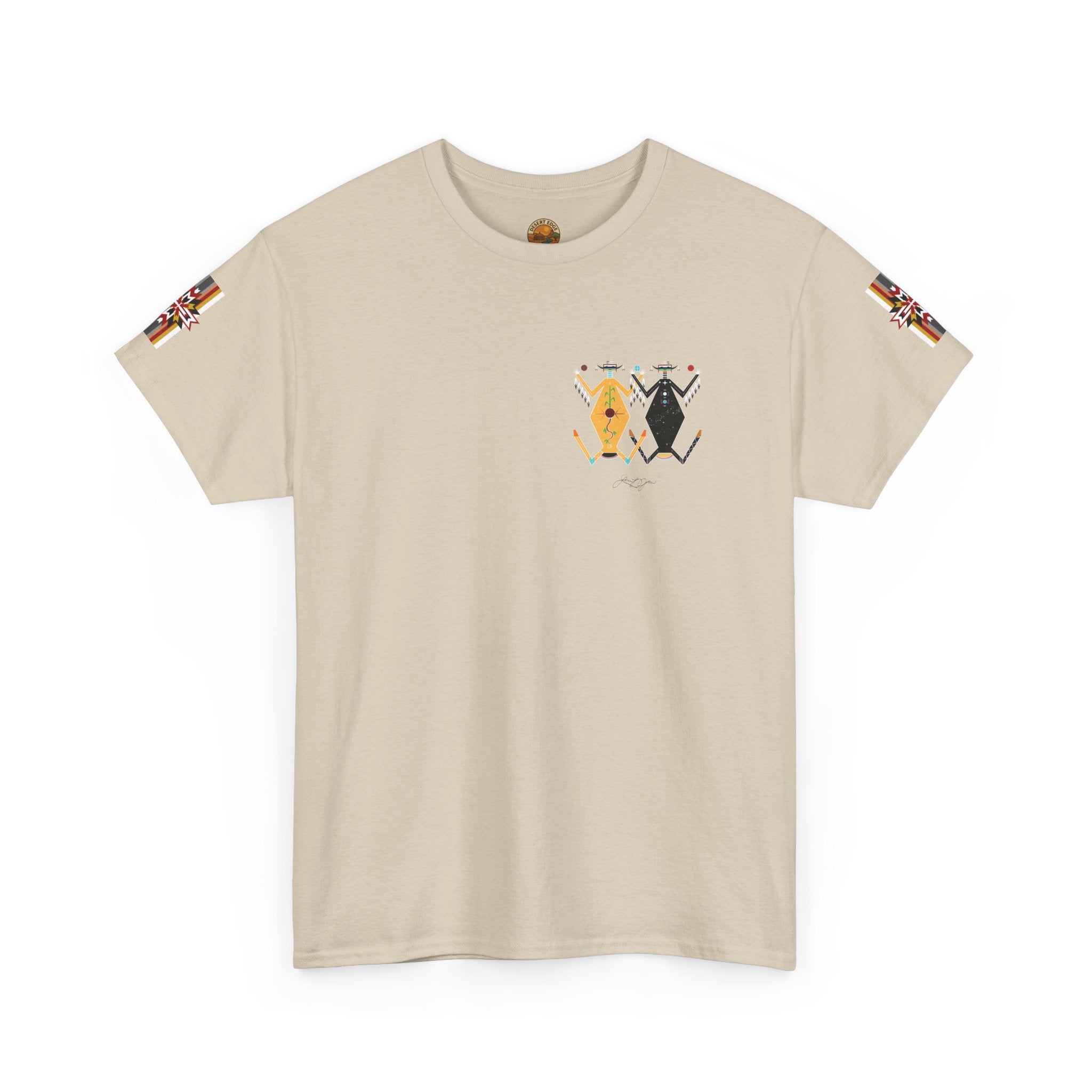 Native Rhythm Tee — Mother Earth & Father Sky Tribal Dance Graphic