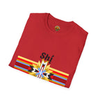 Native Star Graphic T-Shirt — "Shį́ Summer" Colorful Tribal Design