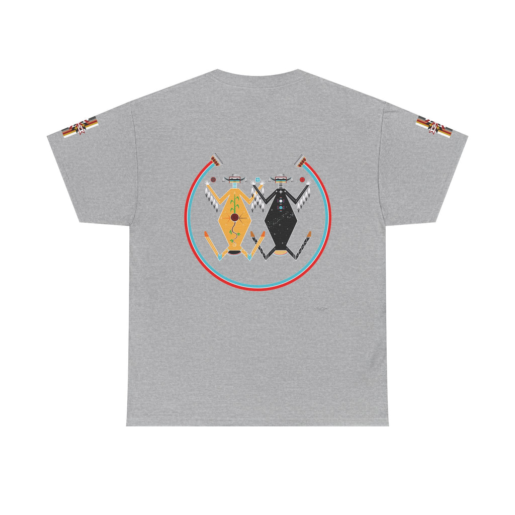 Native Rhythm Tee — Mother Earth & Father Sky Tribal Dance Graphic