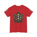 Turtle Graphic Tee — Colorful Tribal Turtle Shell Design