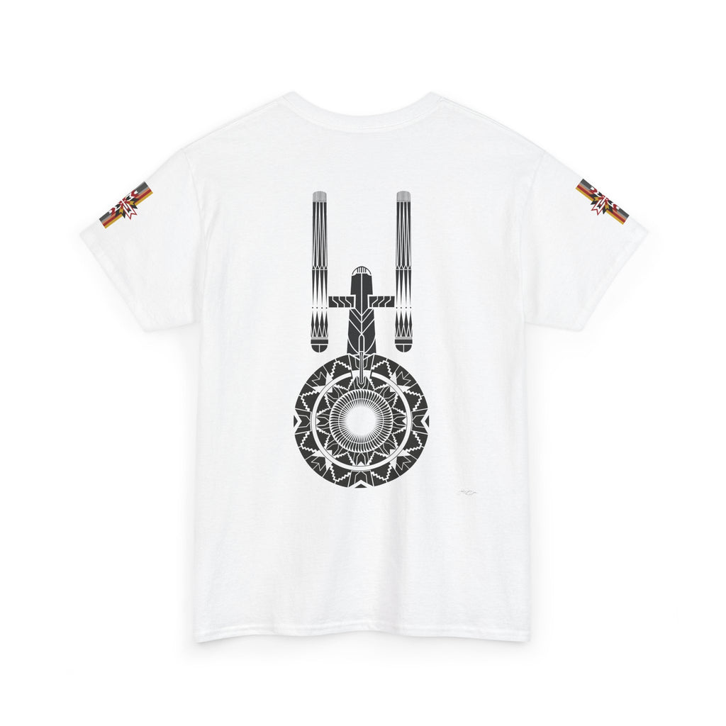 ST Starship Mandala Tee — Geometric Star Trek–Inspired Graphic T-Shirt