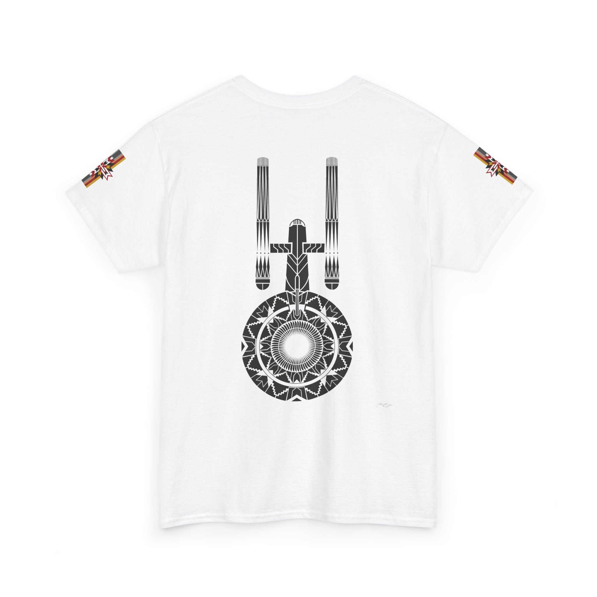 ST Starship Mandala Tee — Geometric Star Trek–Inspired Graphic T-Shirt