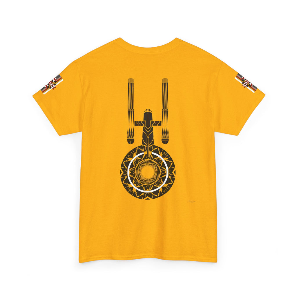 ST Starship Mandala Tee — Geometric Star Trek–Inspired Graphic T-Shirt