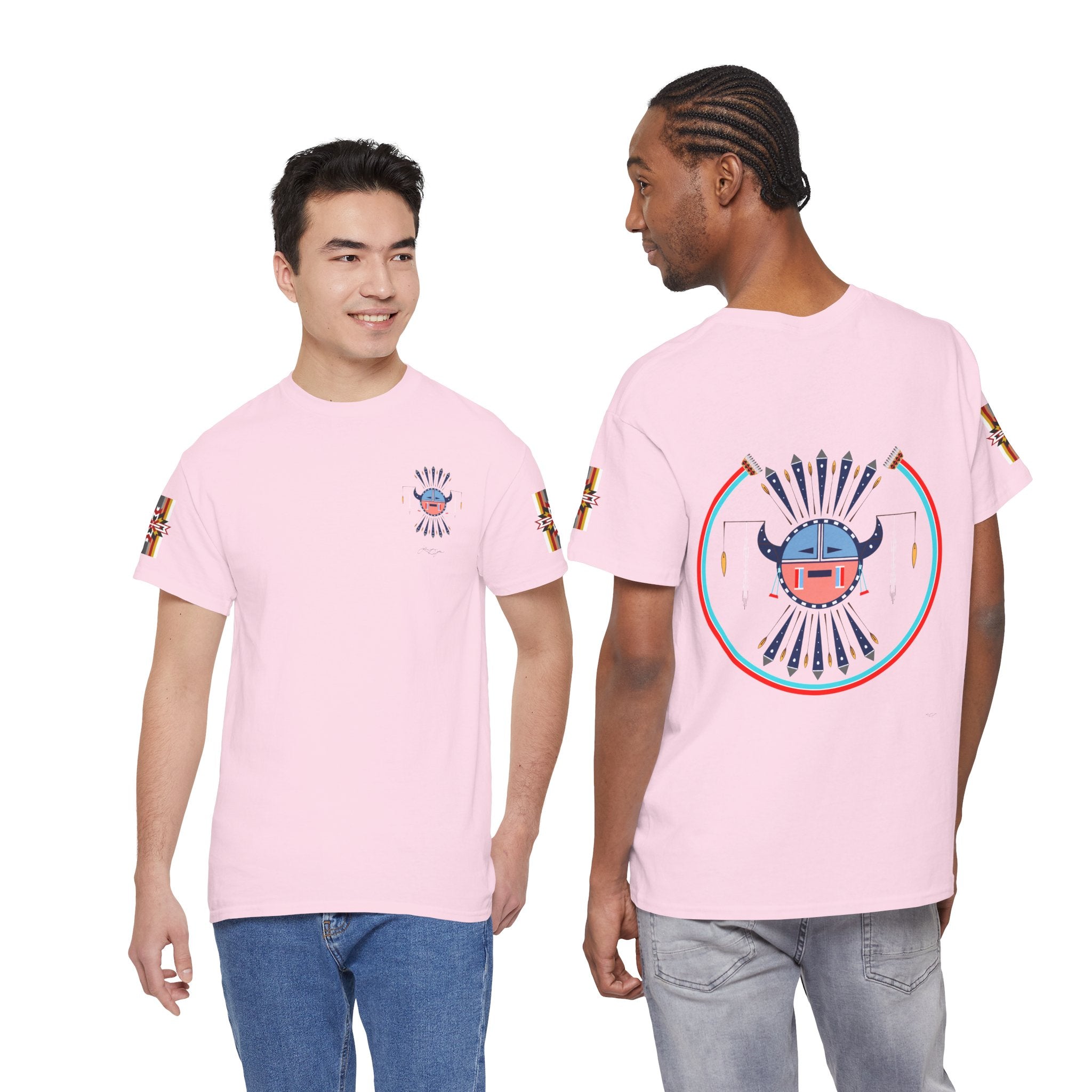 Navajo Moon Crest Tee — Retro Tribal Graphic T-Shirt