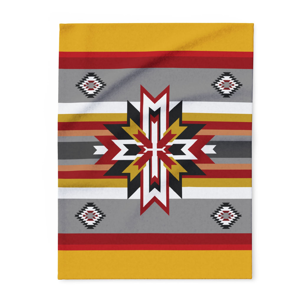 Native Star Fleece Blanket — Southwestern Geometric Throw