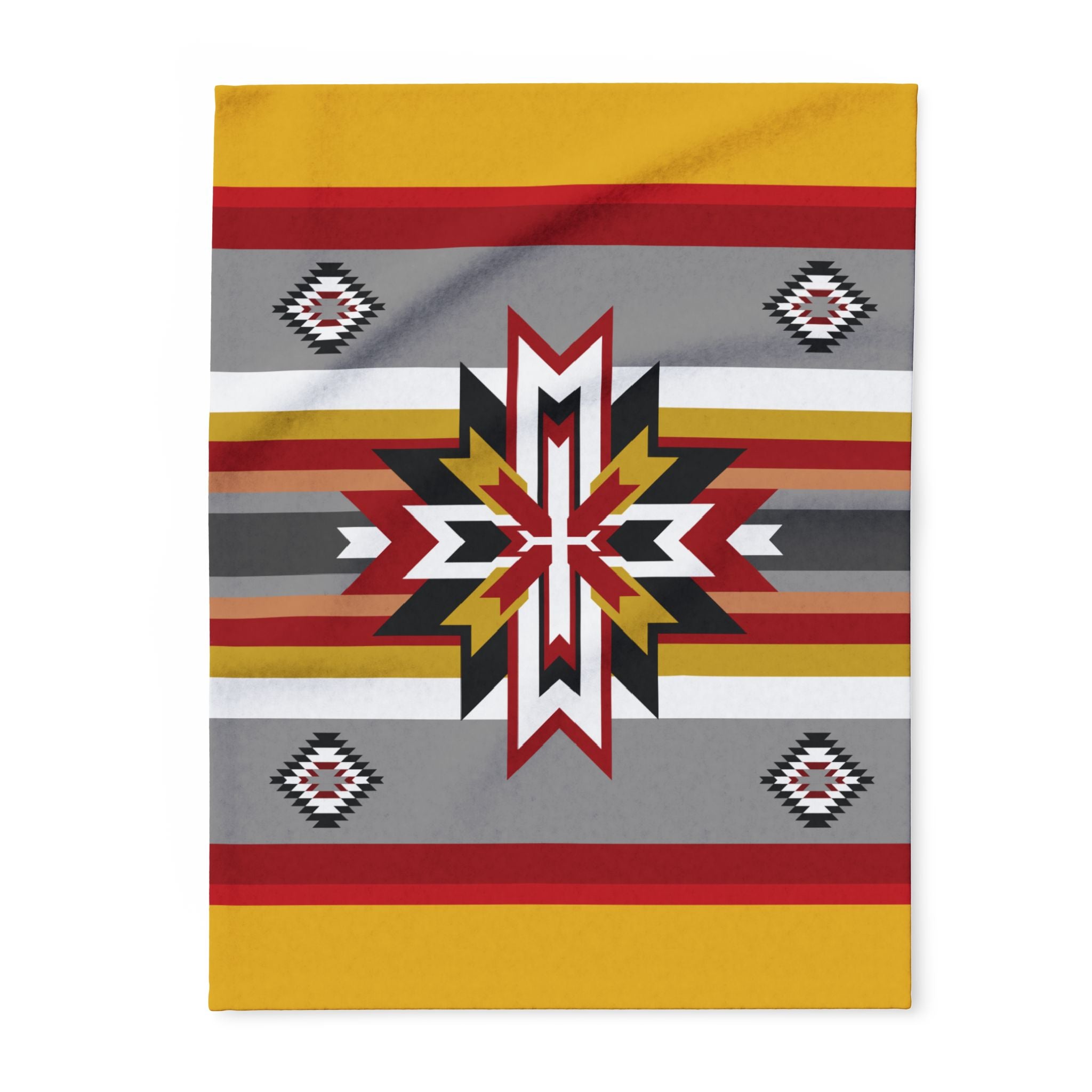 Native Star Fleece Blanket — Southwestern Geometric Throw