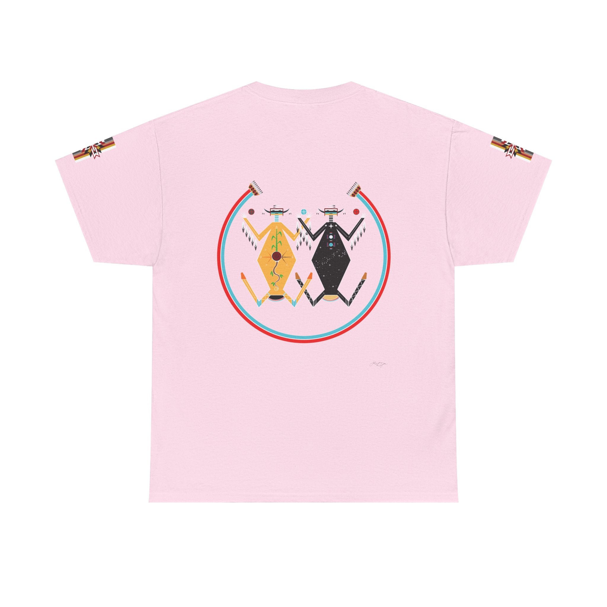 Native Rhythm Tee — Mother Earth & Father Sky Tribal Dance Graphic