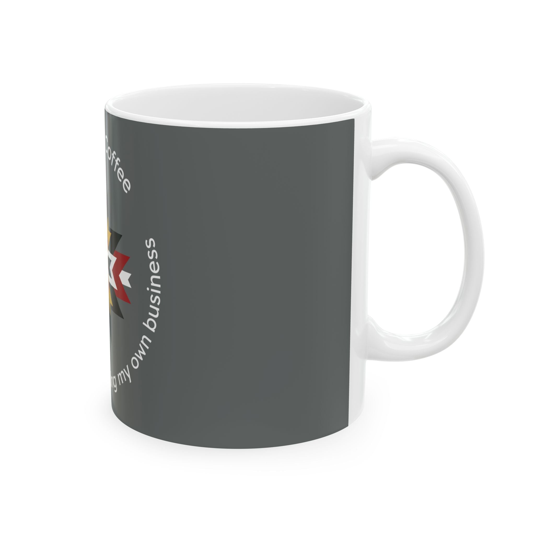 Coffee Medicine Mug — Native Star Design with “Morning Medicine: Coffee” Text