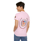 Navajo Sun Graphic Tee — Circular Tribal Shield Chest & Back Print