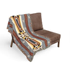 Southwestern Woven Blanket — Aztec Geometric Throw with Fringe