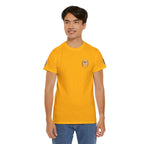 Navajo Sun Graphic Tee — Circular Tribal Shield Chest & Back Print