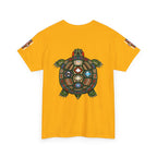 Turtle Graphic Tee — Colorful Tribal Turtle Shell Design