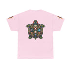 Turtle Graphic Tee — Colorful Tribal Turtle Shell Design