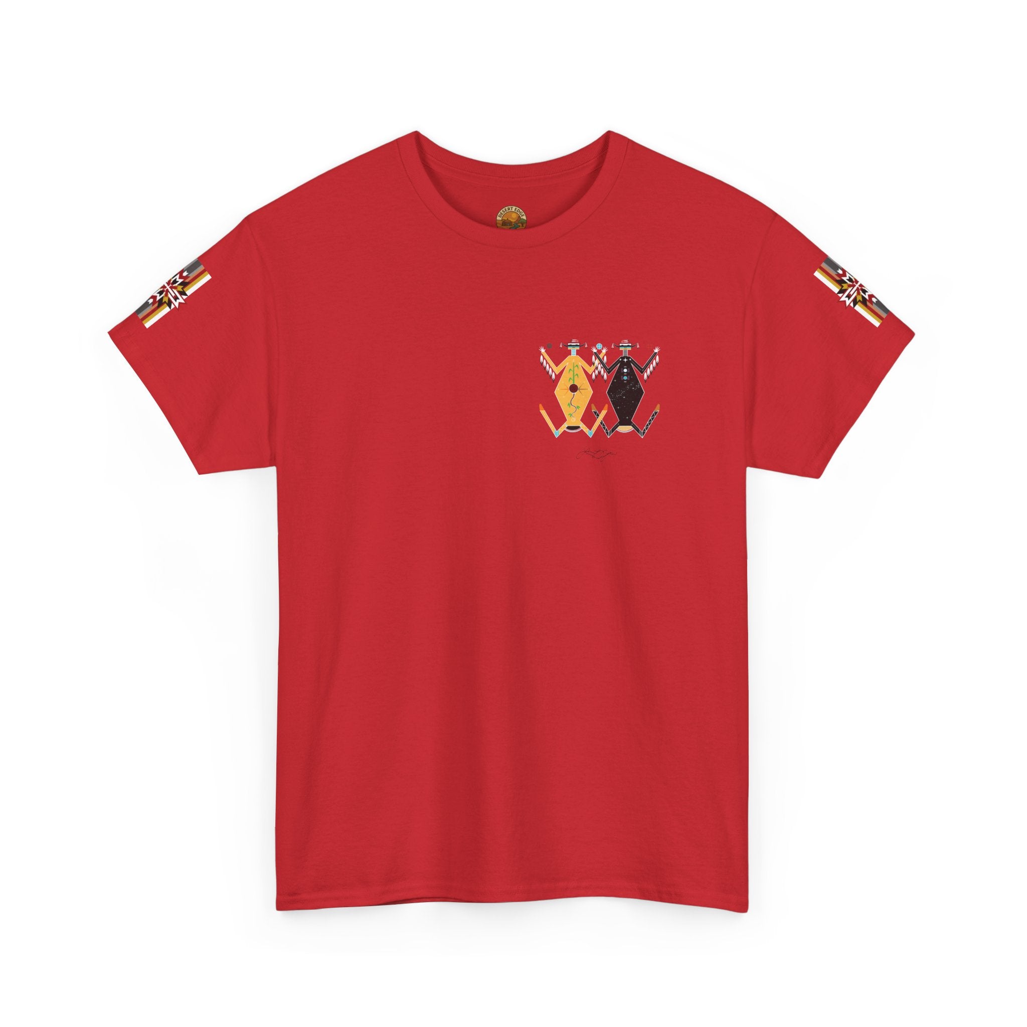 Native Rhythm Tee — Mother Earth & Father Sky Tribal Dance Graphic