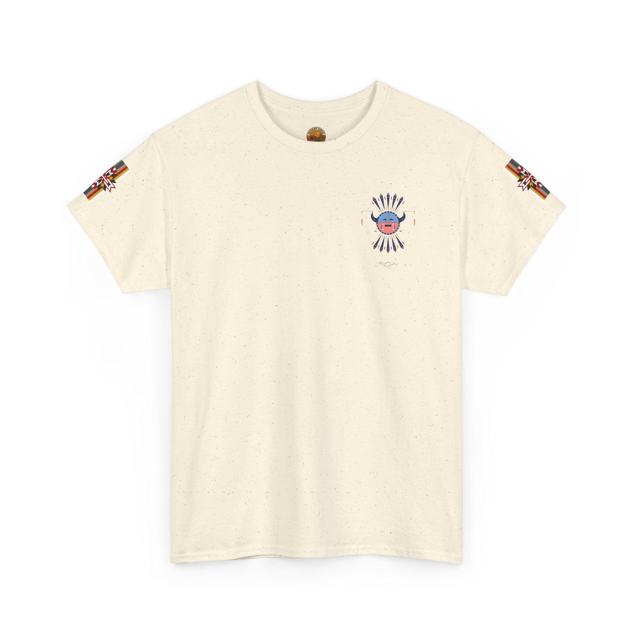 Navajo Moon Crest Tee — Retro Tribal Graphic T-Shirt