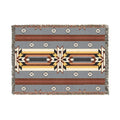 Southwestern Woven Blanket — Aztec Geometric Throw with Fringe