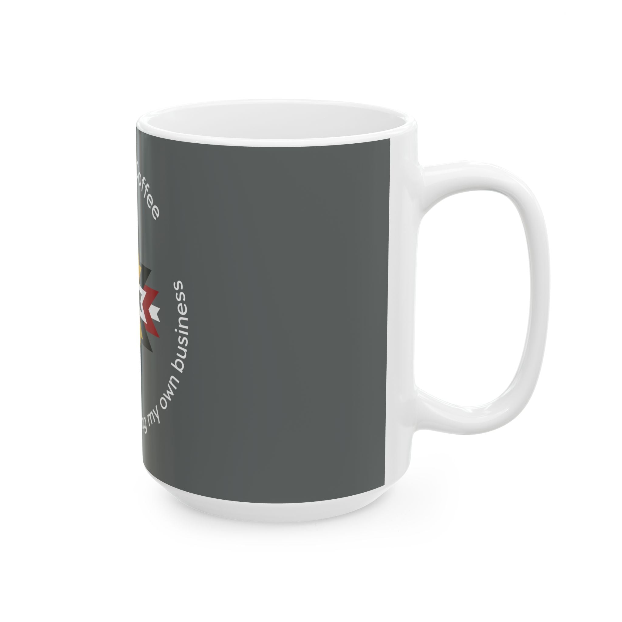 Coffee Medicine Mug — Native Star Design with “Morning Medicine: Coffee” Text