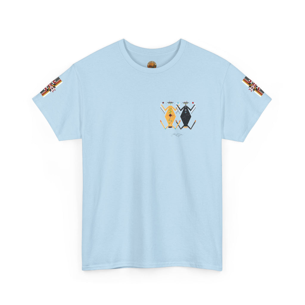 Native Rhythm Tee — Mother Earth & Father Sky Tribal Dance Graphic
