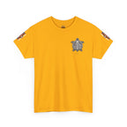 Turtle Graphic Tee — Colorful Tribal Turtle Shell Design